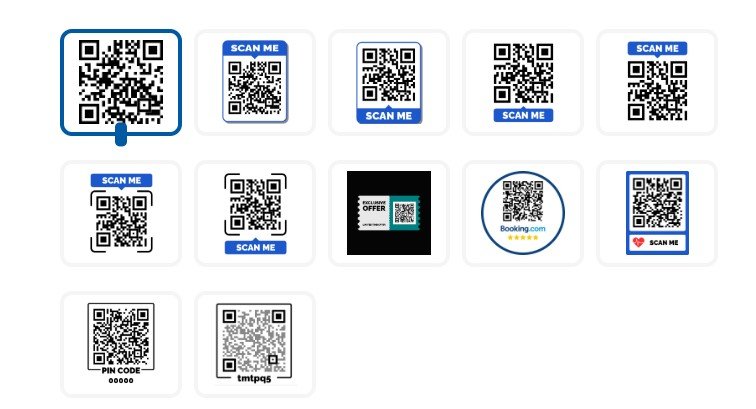 12 Types of Stickers QR code sticker design on VioQR